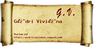 Gödri Viviána névjegykártya